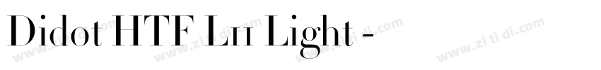 Didot HTF L11 Light 字体转换